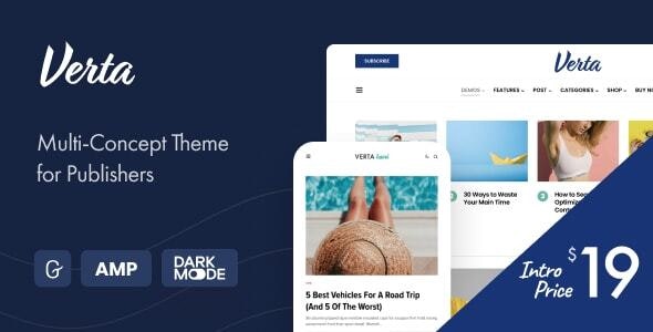 Verta - Multi-Concept WordPress Theme for Modern Publishers 1.0.7