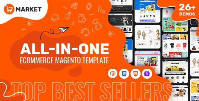 Market | All-in-One eCommerce Magento Theme (26+ Homepages, Mobile-Specific Layout)