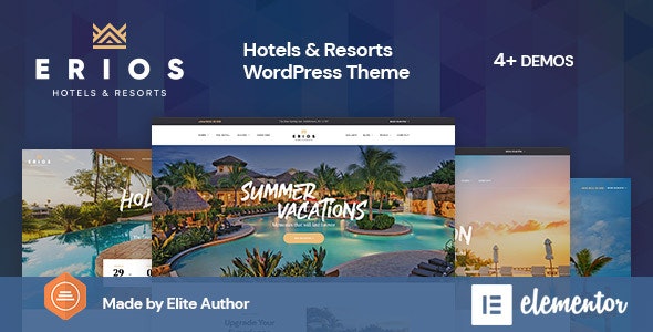 Resort Hotel WordPress Theme | Erios