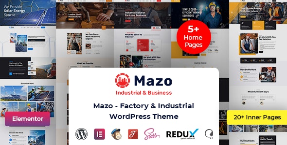 Mazo - Multipurpose Industry Factory WordPress Theme