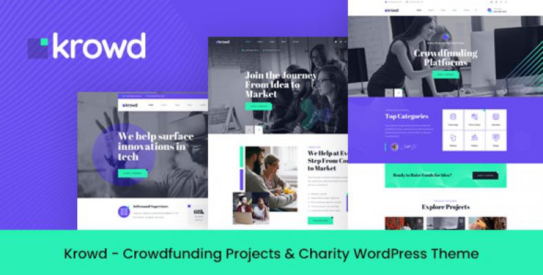 Krowd - Crowdfunding Charity WordPress Theme 1.3.4