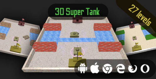 3D Super Tank - Cross Platform HTML5 Casual Game