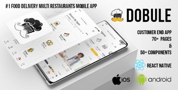 Dobule – Food Delivery App for iOS & Android