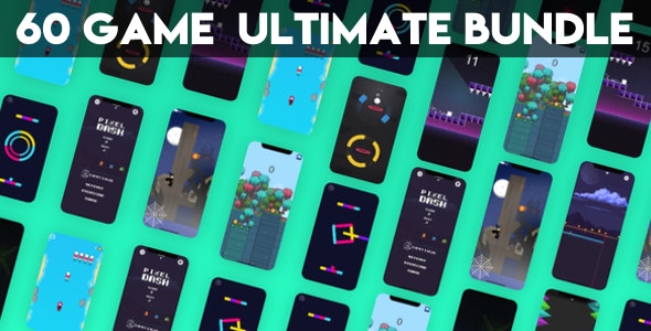 60 Game Ultimate Bundle - Awesome Games (Admob+ready to publish)