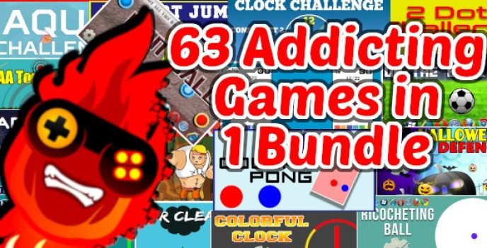 63 Addicting Construct 2 HTMl5 Games with Capx in 1 Bundle | HTML5 and iOS and Android