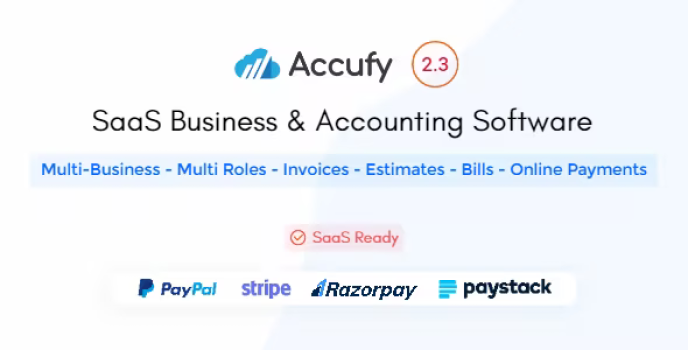 Accufy – SaaS Business, Invoicing  Accounting Software 2.7