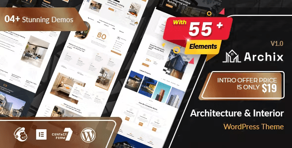 Archix - Architecture Interior WordPress Theme 1.0.2