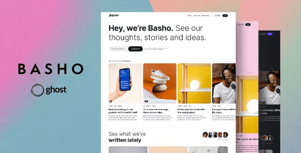 Basho - Multipurpose Ghost Blog Theme 2.3.1