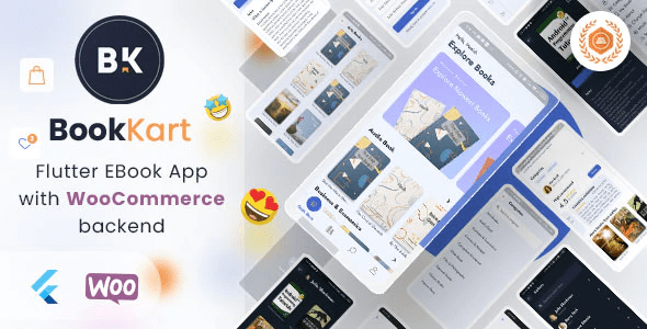Bookkart – Flutter Ebook Reader App For Wordpress with WooCommerce