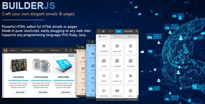 BuilderJS – Visual HTML Email and Page Builder Plugin for Web