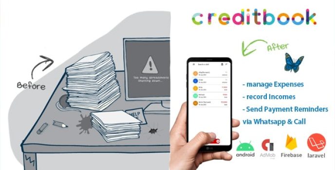 CreditBook | Start Online Credit Android App | PHP Backend