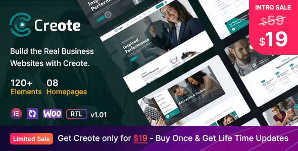 Creote - Corporate Consulting Business WordPress Theme 2.7.2