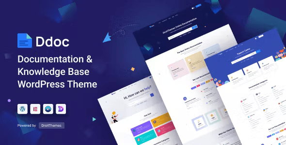 DDoc - Documentation WordPress Theme 1.0.1