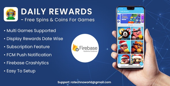 Daily Rewards – Free Spins Coins For Games