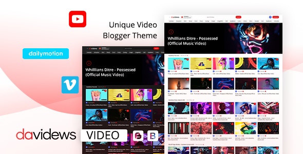 Davidews - Video Blogger Theme 1.3