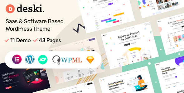 Deski - Modern Saas & Software landing page WordPress theme 1.3.0