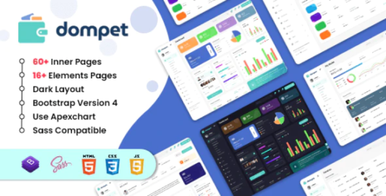 Dompet - Payment Admin Dashboard Bootstrap Template - Nulled