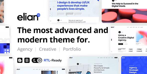 Elian - Creative Portfolio Multipurpose Blogger Theme