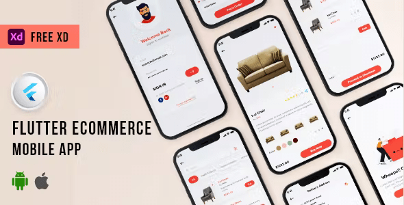 Flutter E-Commerce Mobile App UI KIT Template - Nulled