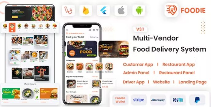 Foodie | UberEats Clone | Food Delivery App | Multiple Restaurant Food Delivery Flutter App