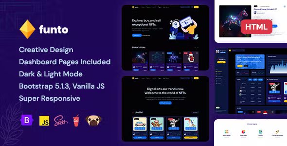 Funto - HTML NFT Marketplace