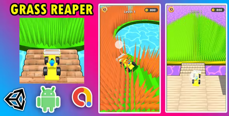Grass Reaper 3D Game Unity Source Code - Nulled