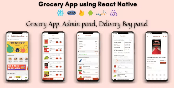 Grocery React Native Android App - Nulled