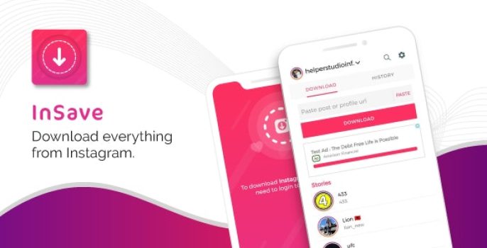 InSave – Instagram photo, video and stories downloader