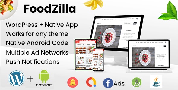FoodZilla - Wordpress+Android App | Recipes App with Wordpress backend