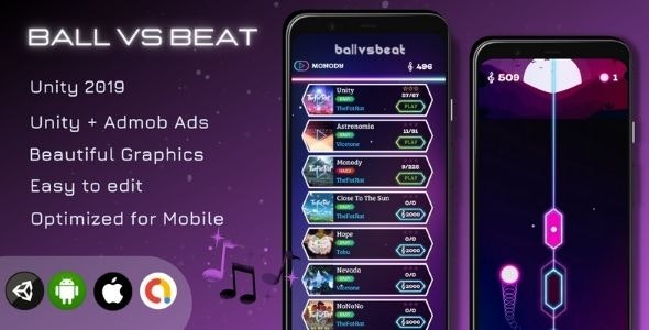 Ball Vs Beat - Unity Game (Unity + Admob Ads)