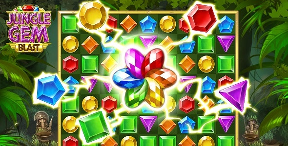 Jungle Gem Blast – Android Game Source Code with AdMob + Full Document ...