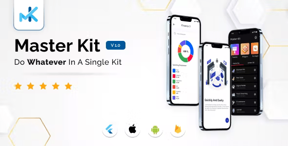MasterKit – Best Flutter App UI Kit - Nulled
