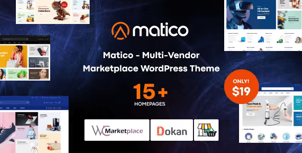 Matico - Multi Vendor Marketplace WordPress Theme 1.1.8