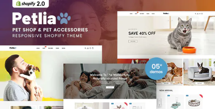 Petlia – Pet Shop & Pet Accessories Responsive Shopify Theme