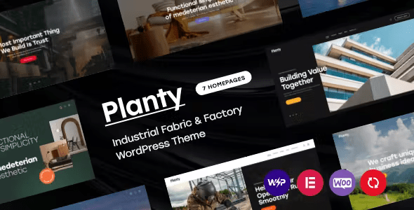 Planty – Fabric  Factory WordPress Theme