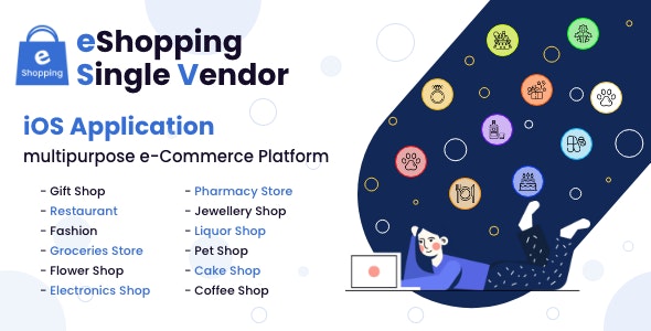 eShopping | Single Vendor Multi Purpose eCommerce System - iOS Application