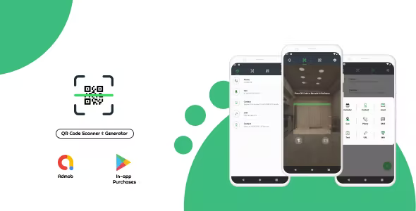 QR Code Scanner & Generator - Admob + In-app Purchases