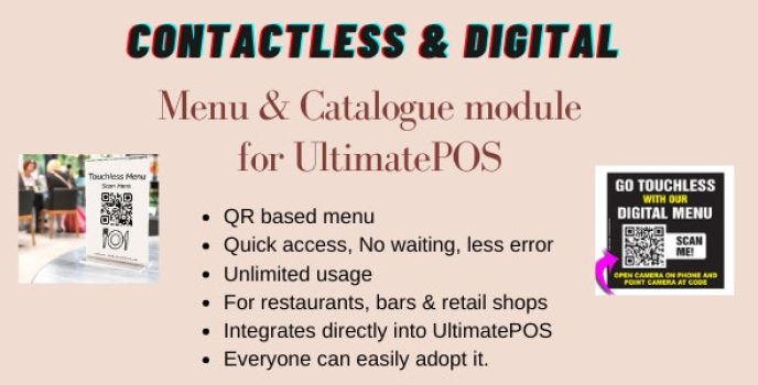 Digital Product catalogue  Menu module for UltimatePOS