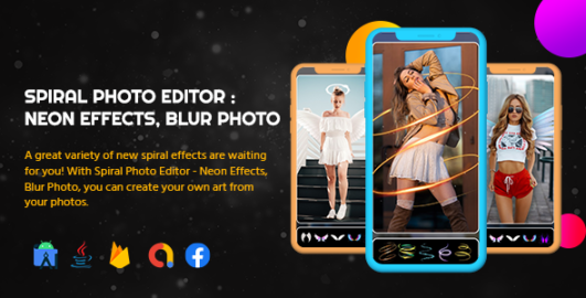 Spiral Photo Editor | Neon Effects - Blur Photo | Android 11 Support