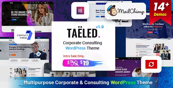 TAELED - Corporate Consulting WordPress Theme 1.2