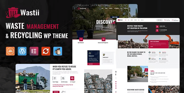 Wastii - Waste Management Services WordPress Theme 1.1