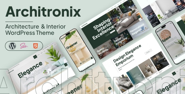 Architronix - Creative Interior Exterior Architecture Design Portfolio WordPress Theme