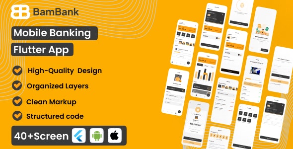 BamBank | Mobile Banking Flutter App - Nulled