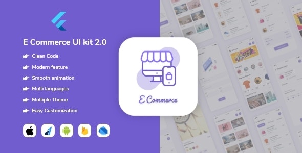 E-commerce UI kit in Flutter - 2.0 Supported