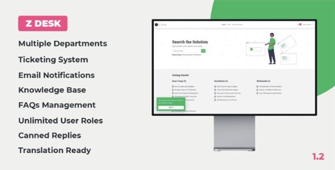 Z Desk – Support Tickets System with Knowledge Base and FAQs