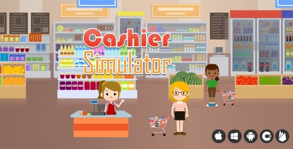 Virtual Cashier Html/javascript Cashier Simulator - HTML5 Game (Construct 3) - Nulled