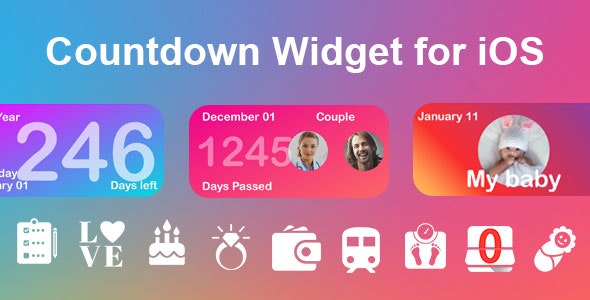 Ios Countdown CountDown Widget for iOS - Nulled
