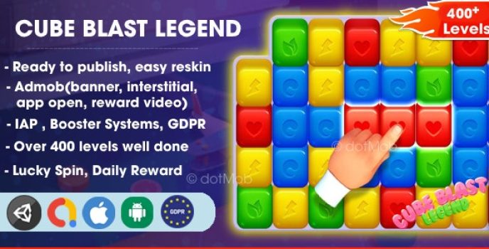 Cube Blast Legend - Unity Complete Project - Nulled