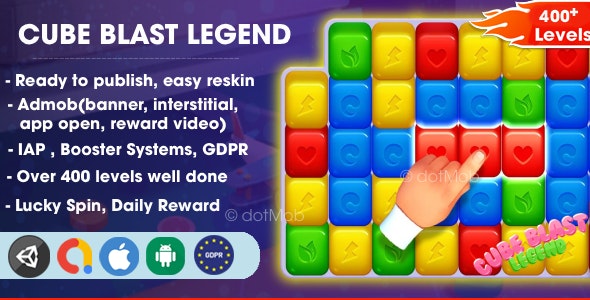Cube Blast Legend - Unity Complete Project - Nulled