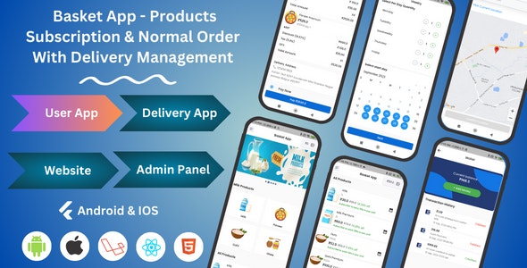 Dairy, Grocery, Milk More Products | Subscription Normal Order | Customer Delivery Management